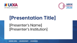 PowerPoint Template for UKKW Speakers' Presentations